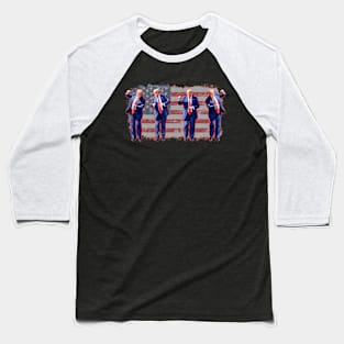 Trump Dance Pro Trump 2024 Trump President Maga 45 47 Baseball T-Shirt